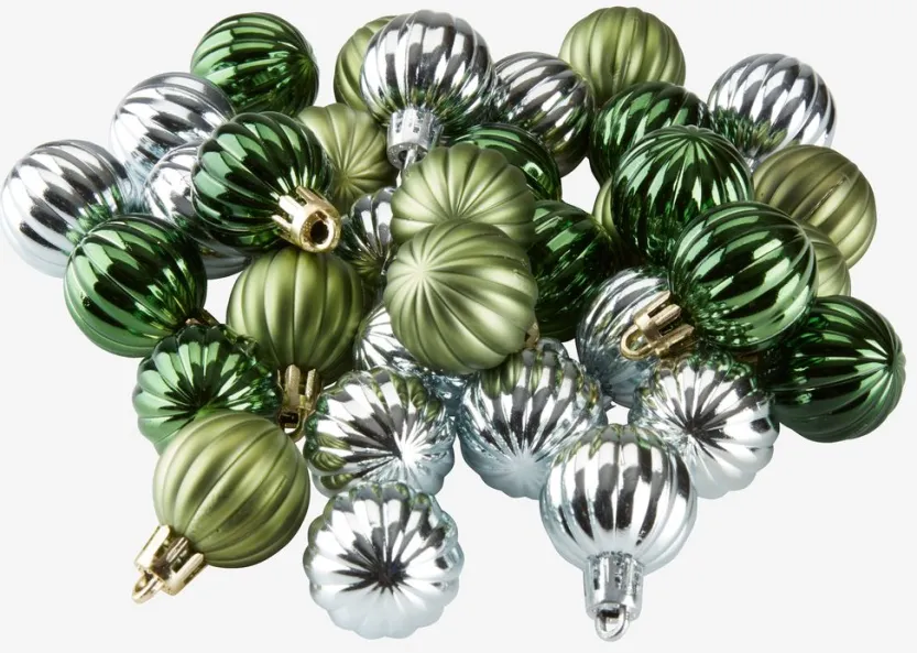 Kerstballen HELIOTROP 34 stuks assorti