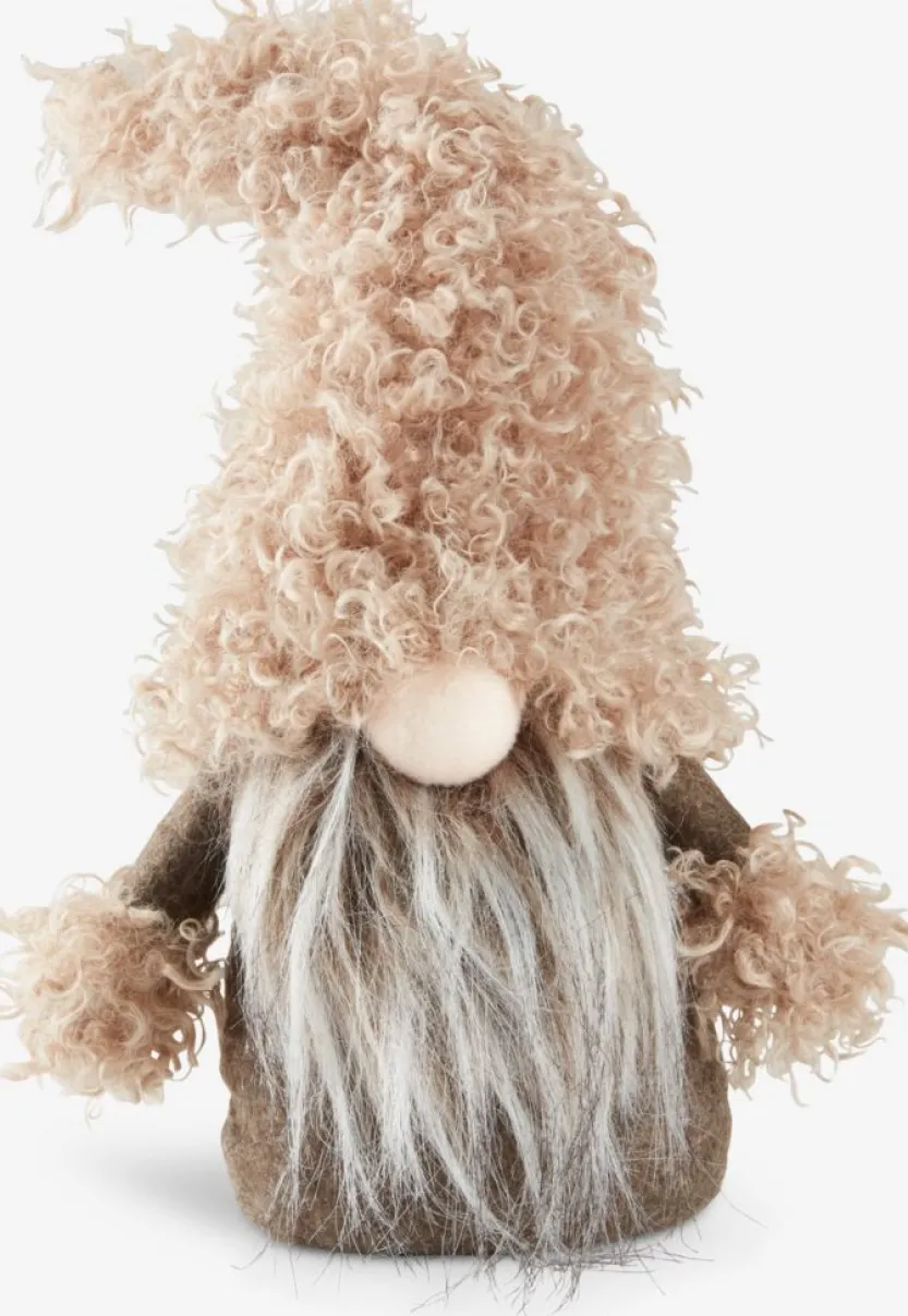 Kerstelf LARVIKIT B13xL20xH41cm beige en bruin