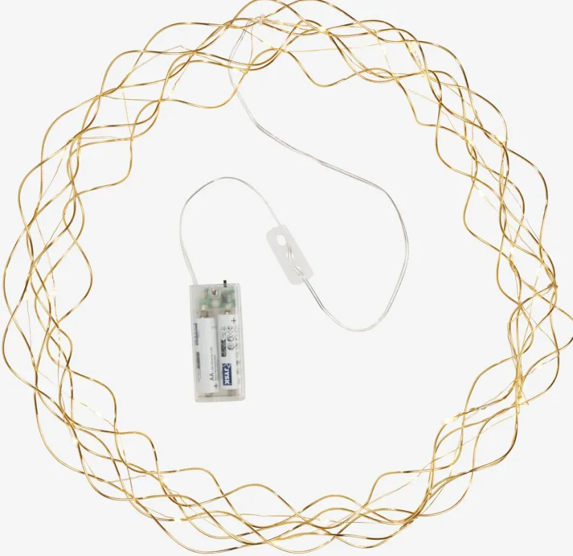 Kerstkrans SNE Ø35 cm met LED en timer