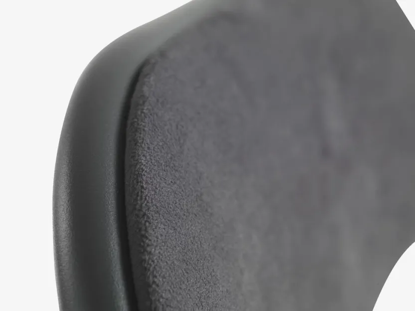 Klapstoel VOEL fluweel donkergrijs