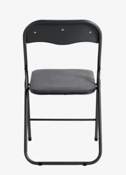 Klapstoel VOEL fluweel donkergrijs