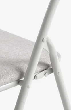 Klapstoel VOEL lichtzandkleurige stof