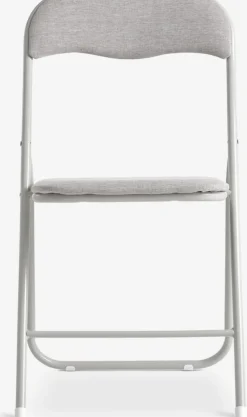 Klapstoel VOEL lichtzandkleurige stof