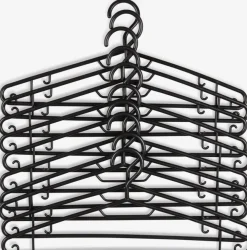 Kledinghangers SIGBRANDT zwart 10 stuks