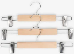 Kledinghangers SIGFRID met klemmen 3 stuks