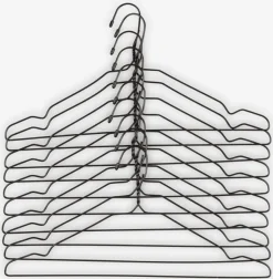 Kledinghangers TONNI L43cm 10 stuks zwart