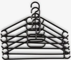 Kledinghangers TRYGVE zwart 5 stuks