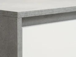 Kledingkast BILLUND 119x193 wit/beton