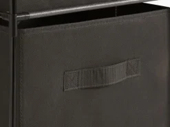 Kledingkast DAMHUS 3 vakken zwart/grijs