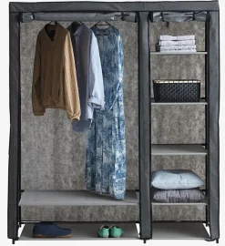 Kledingkast DAMHUS 149x174 donkergrijs