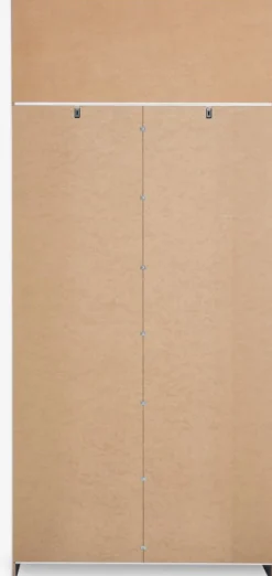 Kledingkast FANDRUP 97x176 2 deuren 3 lades wit