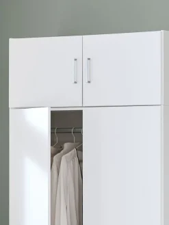 Kledingkast FANDRUP 97x176 2 deuren 3 lades wit