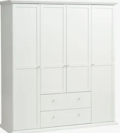 Kledingkast FREDENSBORG 183x200 wit
