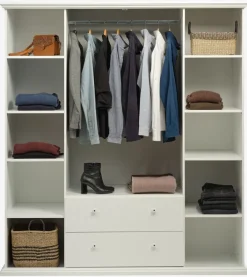 Kledingkast FREDENSBORG 183x200 wit