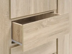 Kledingkast LIMFJORDEN 180x200 licht eiken kleur