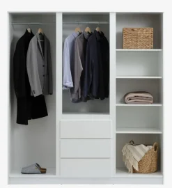 Kledingkast LIMFJORDEN 180x200 wit