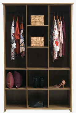 Kledingkast MANDERUP 128x199 3 deuren wild eiken kleur