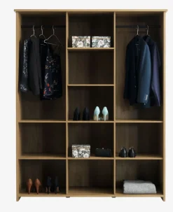 Kledingkast MANDERUP 166x210 3 deuren wild eiken kleur