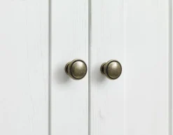 Kledingkast MARKSKEL 212x210 wit/eiken kleur