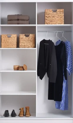 Kledingkast ODDER 120x201 met spiegel wit