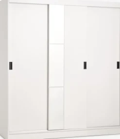 Kledingkast ODDER 179x201 met spiegel wit