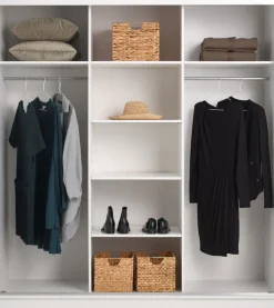 Kledingkast ODDER 179x201 met spiegel wit