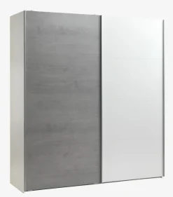 Kledingkast TARP 202x221 beton/wit