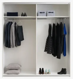 Kledingkast TARP 202x221 beton/wit