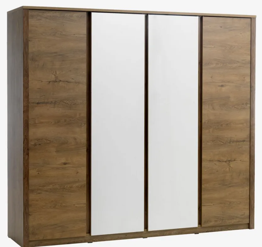 Kledingkast VEDDE 220x197 met spiegel wild eiken