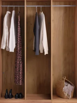 Kledingkast VIBY 150x200 3 deuren naturel eiken kleur