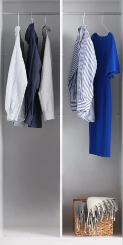 Kledingkast VIBY 101x200 2 deuren wit