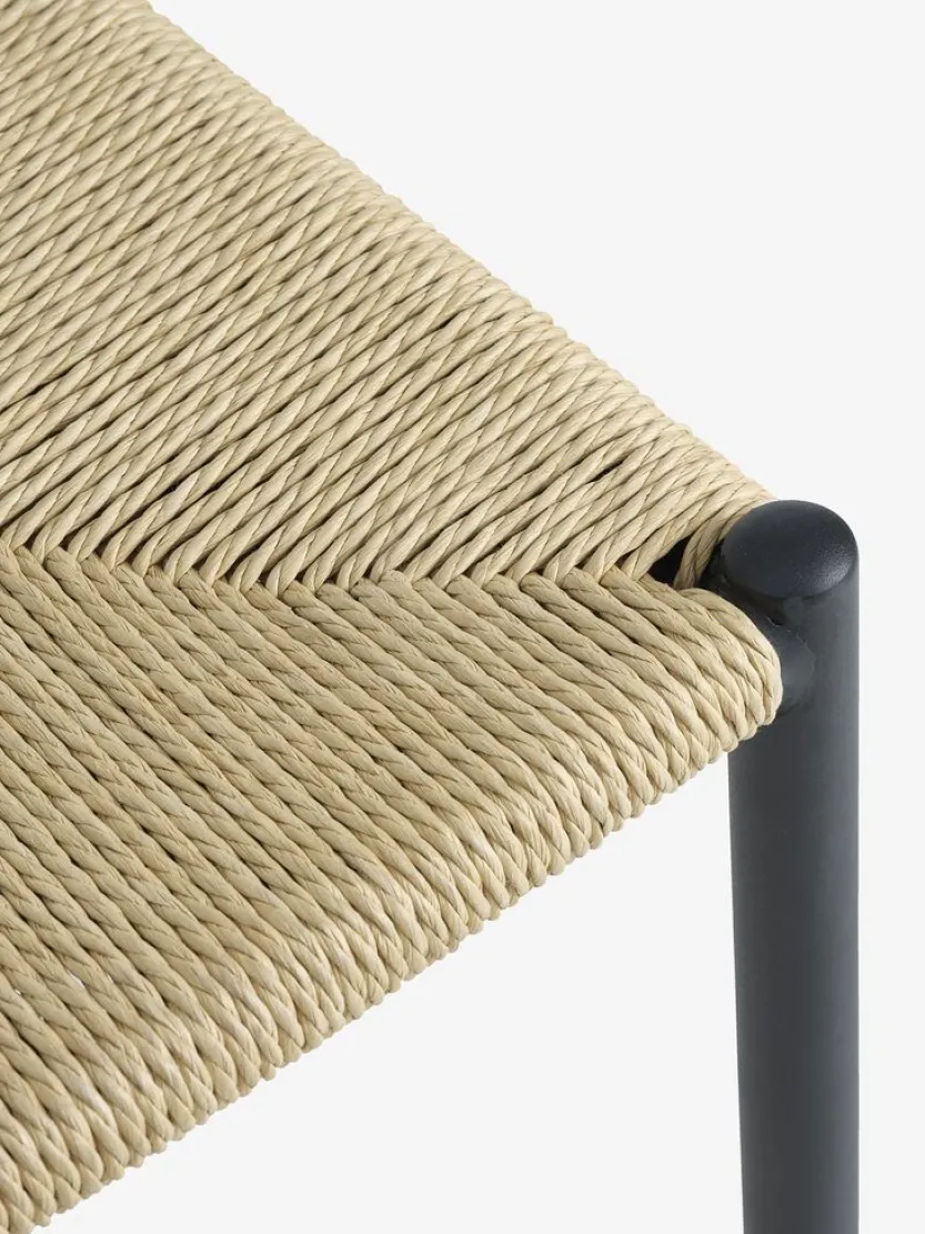 KRONDAL L180 tafel marmer + 4 JYDERUP zwart/naturel