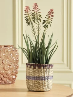 Kunstplant RASMUS H45cm met bloemen