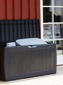 Kussenbox BISNAP B117xH58xD45 zwart