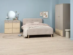 Ladekast ANNISSE 3+3 lades grijs/naturel