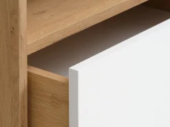 Ladekast BILLUND 3 lades wit/eiken