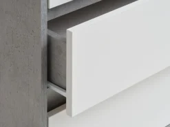 Ladekast BILLUND 3+3 lades wit/beton