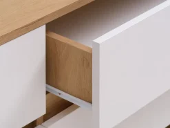 Ladekast BILLUND 3+3 lades wit/eiken