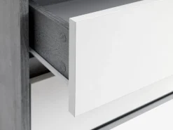 Ladekast BILLUND 3 lades wit/beton