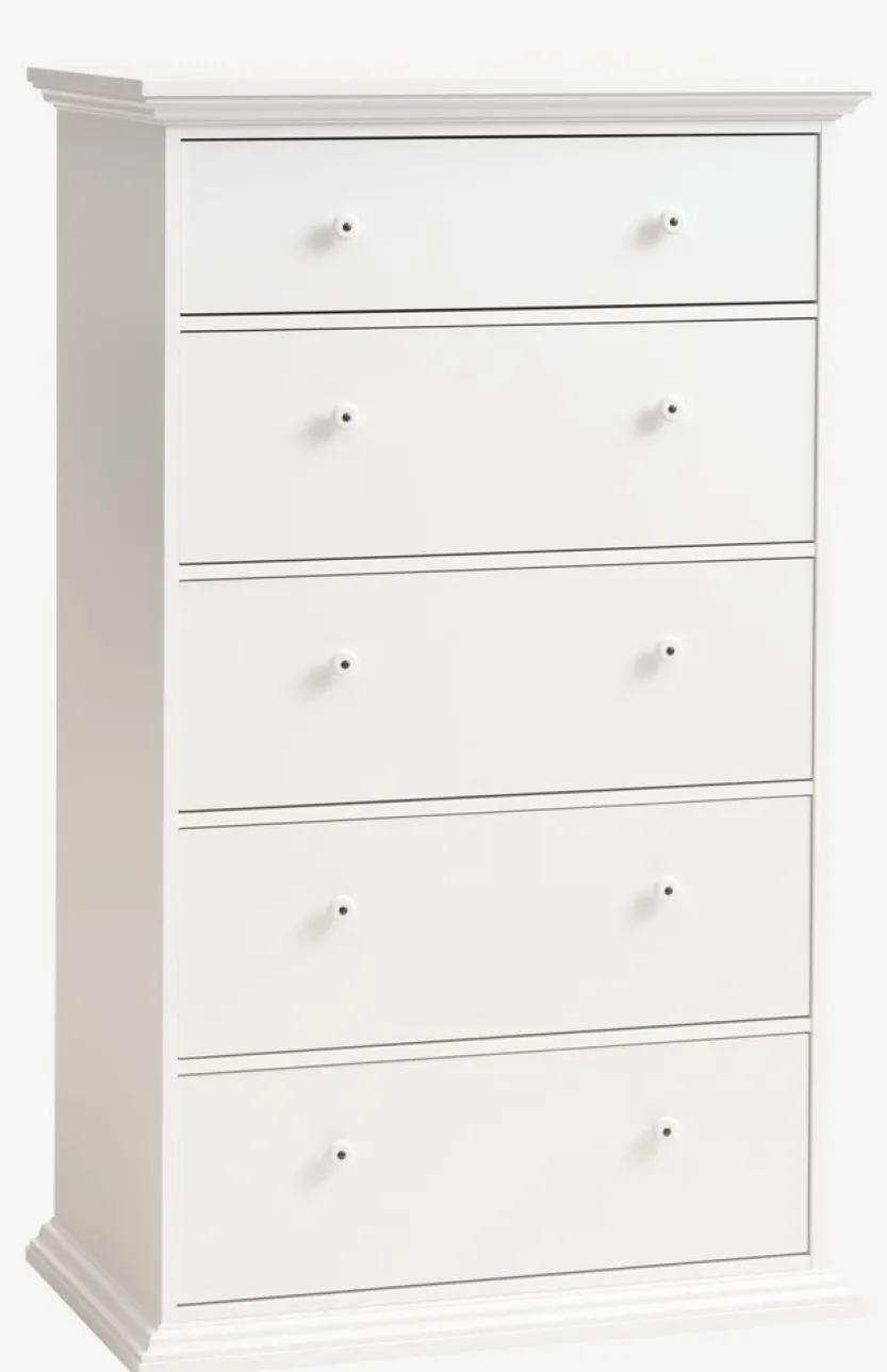 Ladekast FREDENSBORG 5 lades wit