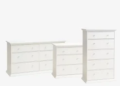 Ladekast FREDENSBORG 3 lades wit