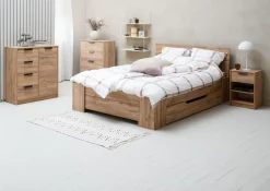 Ladekast JENSLEV 4 lades 1 deur eiken