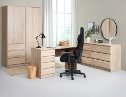 Ladekast LIMFJORDEN 3+3 lades licht eiken kleur