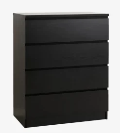 Ladekast LIMFJORDEN 4 lades zwart