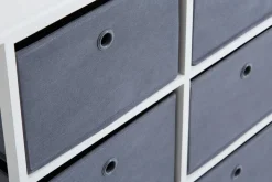 Ladekast ODBY 3+3 opbergboxen wit/grijs