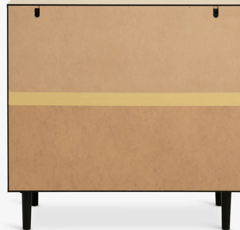 Ladekast ODENSE 3 lades eiken/zwart