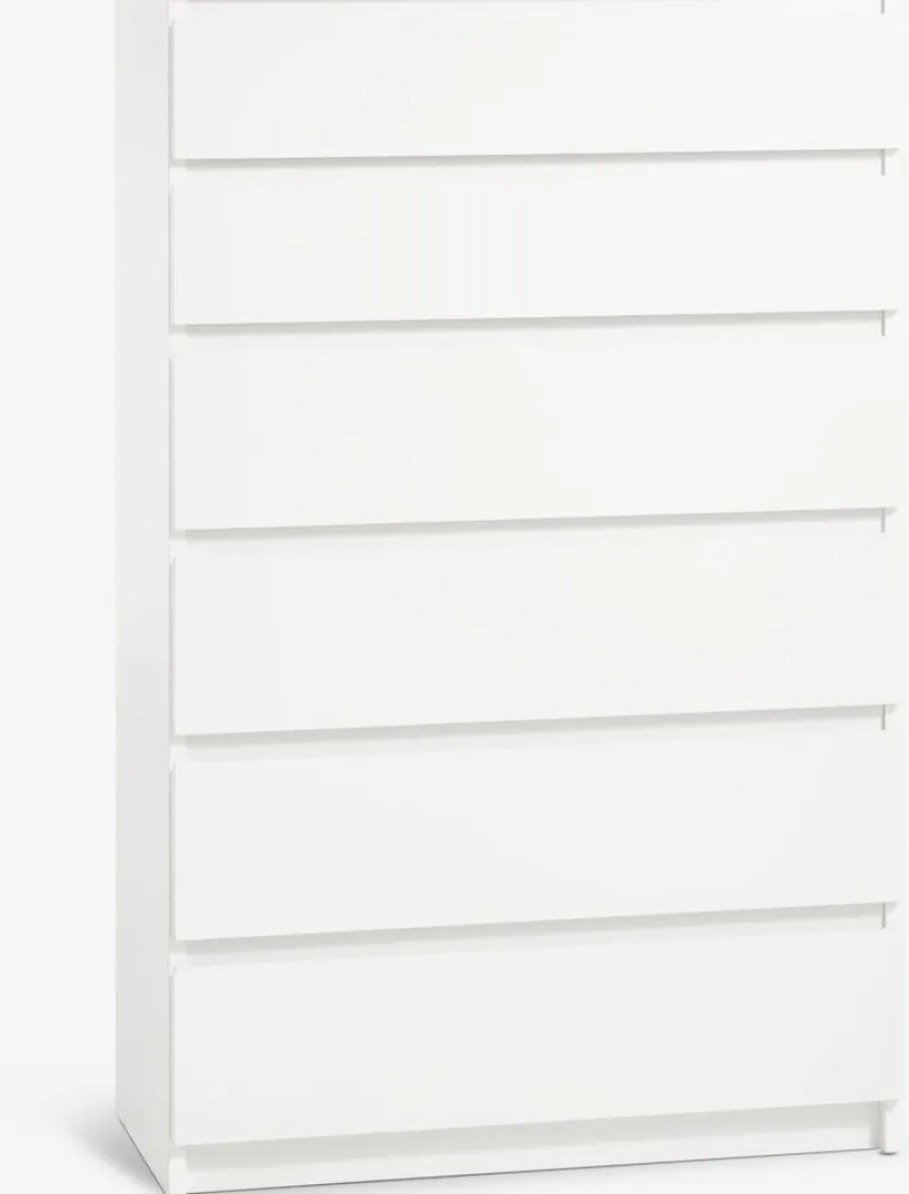 Ladekast TANGBJERG 6 lades wit