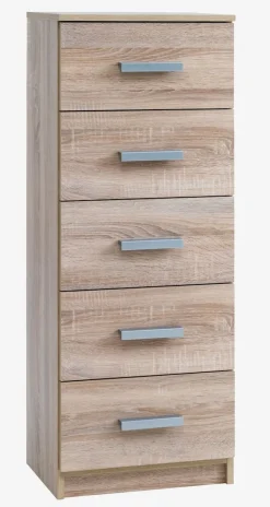 Ladekast TAPDRUP 5 lades smal eiken