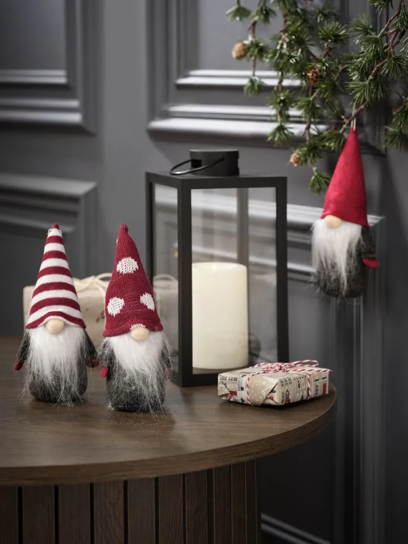 Lantaarn GEFJON B13xL13xH26 cm zwart met LED kaars