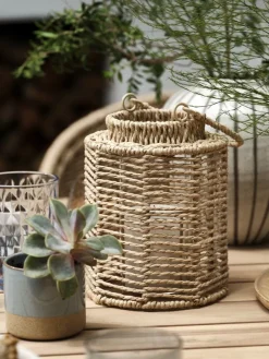 Lantaarn MANDRUP Ø15xH20cm naturel